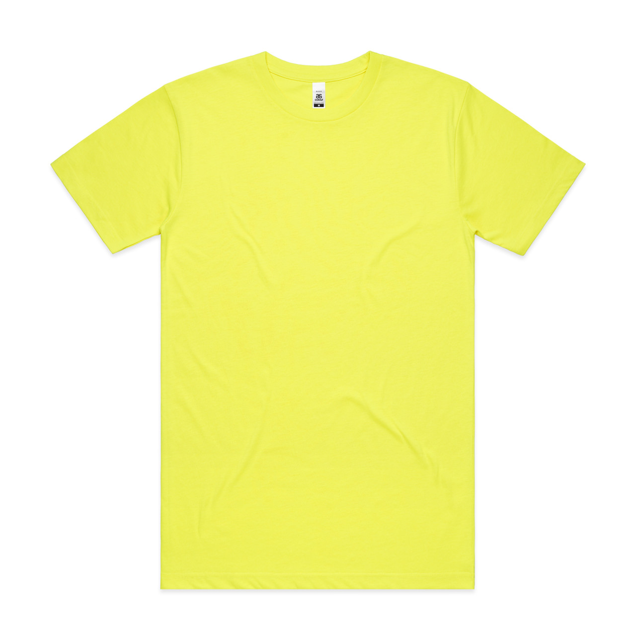 Block Safety Tee in Safety Yellow, front
