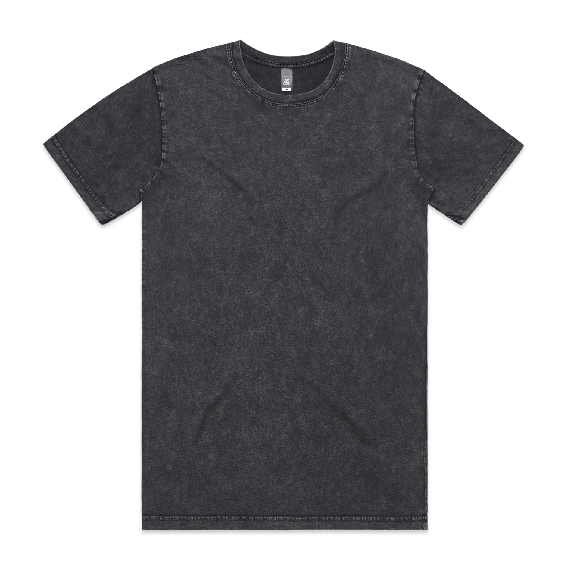 2026 Stone Wash Tee in Black, front
