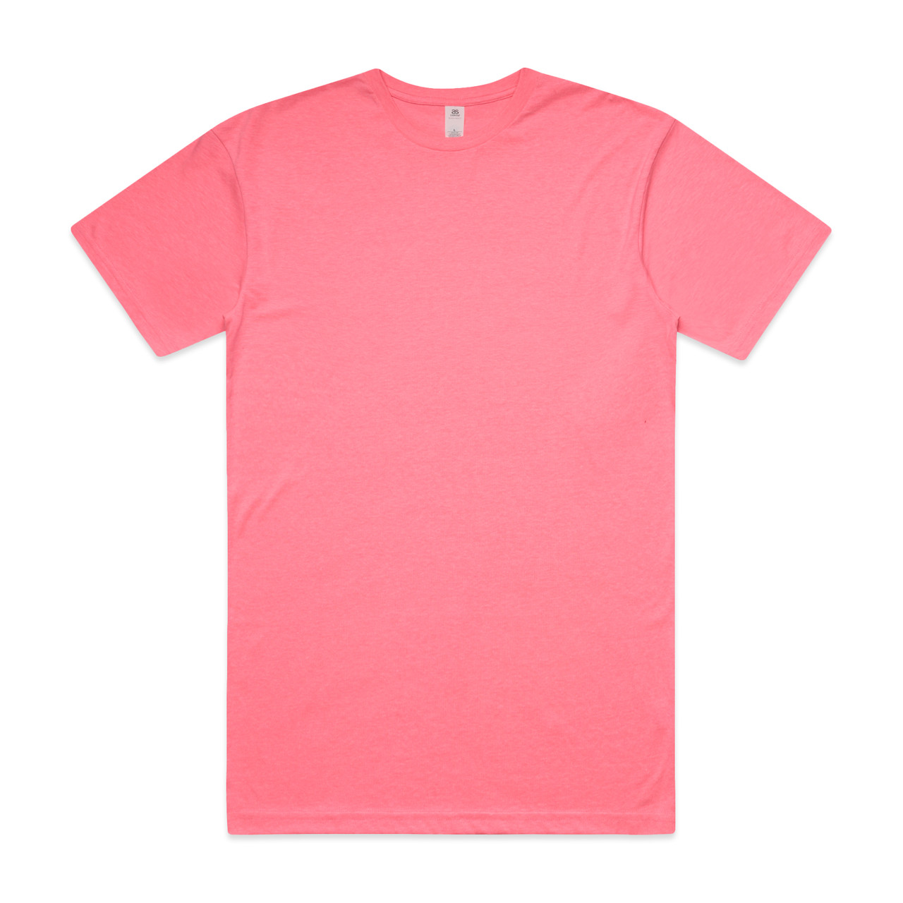 Block Safety Tee in Safety Pink, front