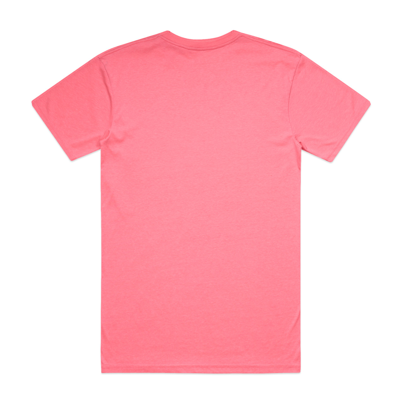 Block Safety Tee in Safety Pink, back