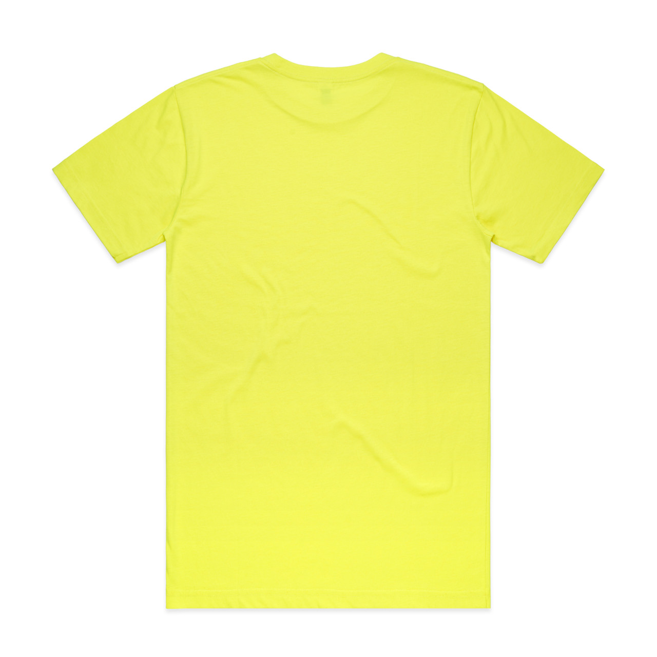 Block Safety Tee in Safety Yellow, back